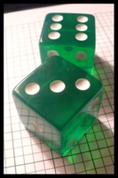 Dice : Dice - 6D - Giant Green with White Pips - Marion and Company Miami June 2010